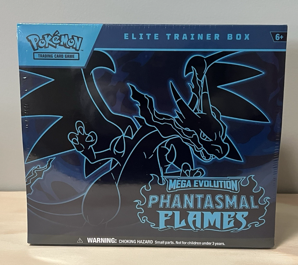 1-Pokémon TCG Mega Evolution Phantasmal Flames Elite Trainer Box (ETB)